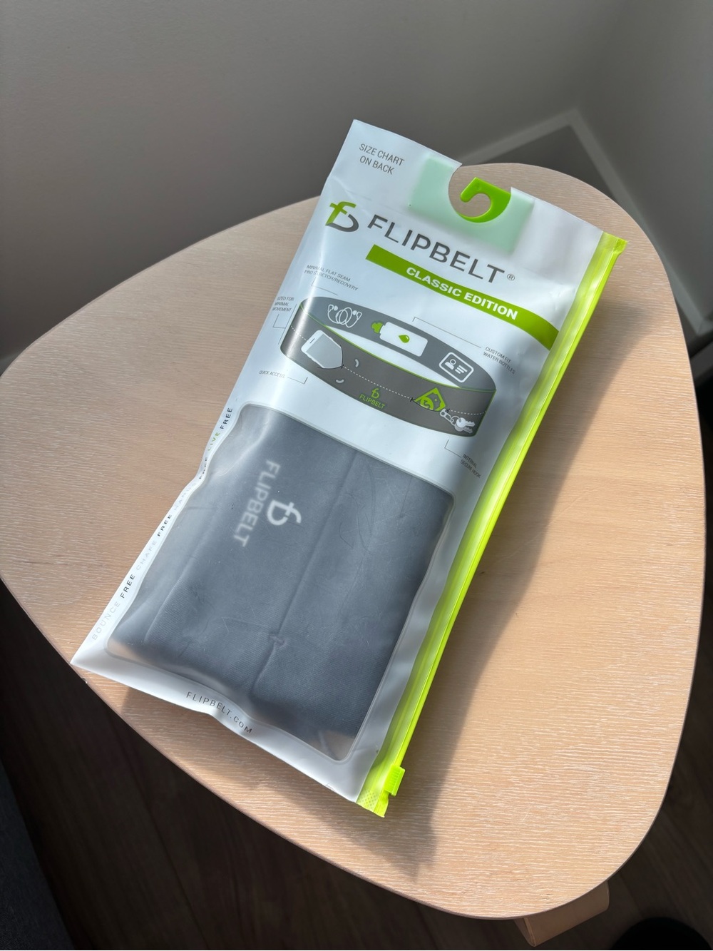 Brand new FlipBelt Classic Edition Gray Running Belt